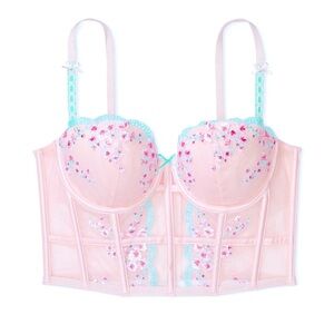Victoria’s Secret Dream Angles Cherry Blossom Embroidery Corset Top